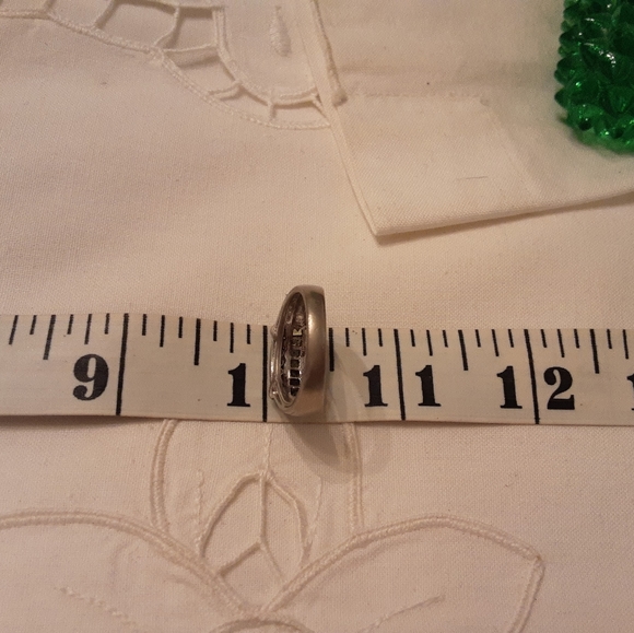 VINTAGE 925 STERLING SILVER PERIDOT RING, SIZE 8 - Picture 10 of 14